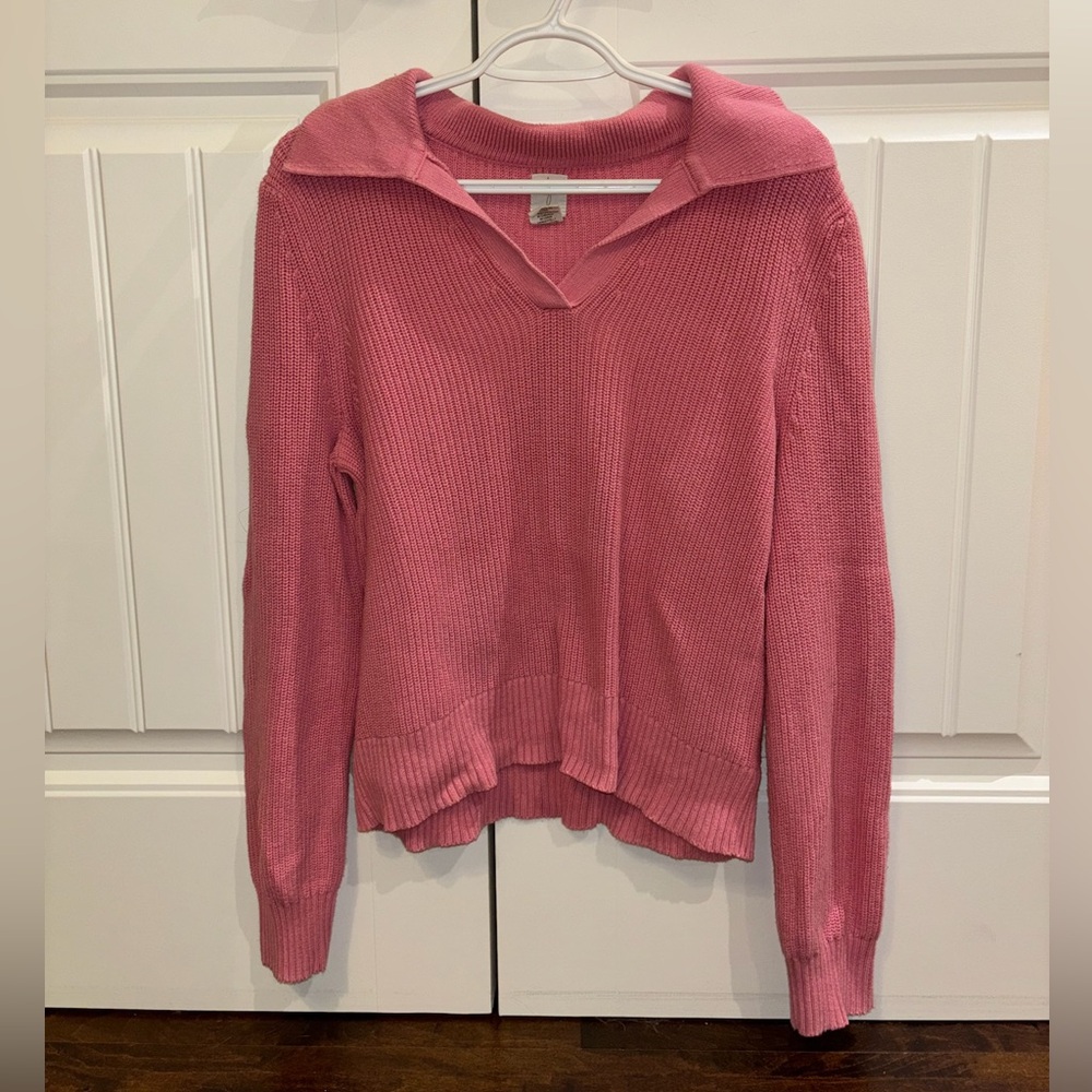 Pink Polo Sweater